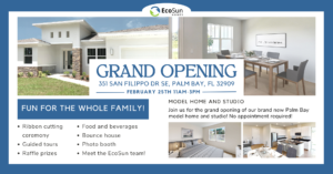 Grand opening flyer